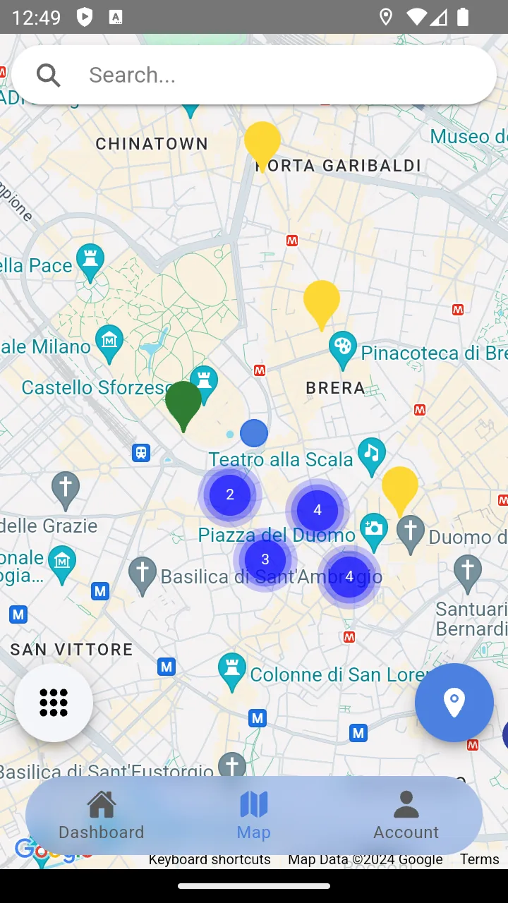 NumisMap, mappa punti di interesse